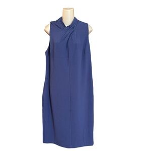 RACHEL RACHEL ROY Womens Blue Twisted Sleeveless Sheath‎ Dress Plus 14W